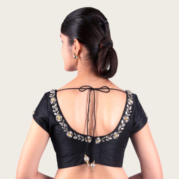 Hand Embroidery Sweetheart Neck Blouse - Image 3